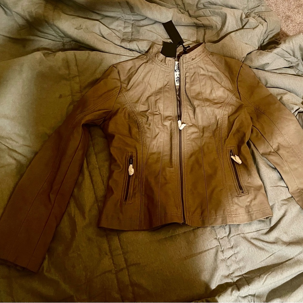 Faux Leather Moto Jacket